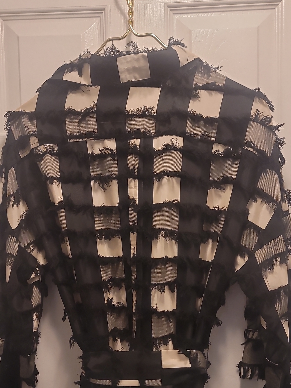 Eva Franco Black And White Long Sleeved Belted Shirt Dress - Picture 8 of 10